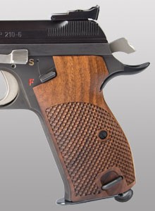 SIG 210 Fish-Scale checkering with lanyard ring