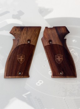 SIG Sauer P220 Rhomlas mag.rel. behind the mag.floor plate, Swiss cross, incl. fastening screws