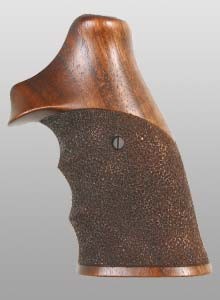 S&W N-Frame round butt stippled with finger grooves,  size XL