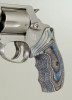 S&W J-Frame round butt finger grooves, with in frame integrated firing pin, MIM parts, laminated wood stippled